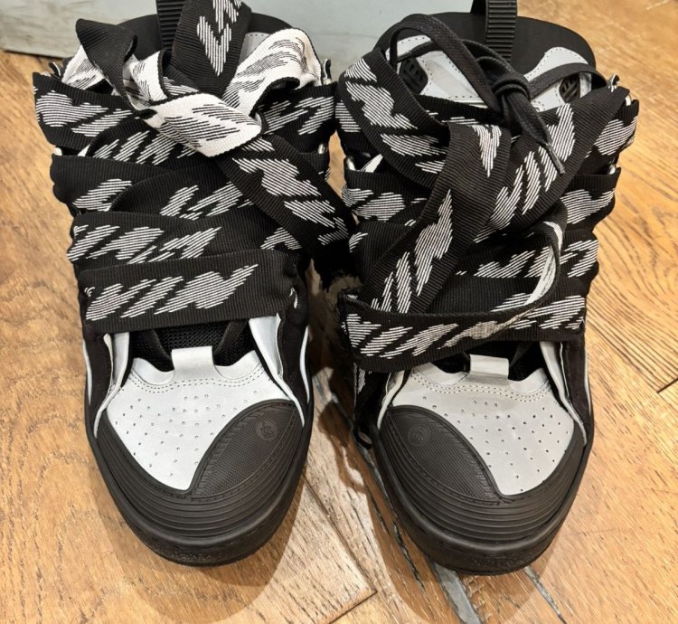 Lanvin Curb Sneakers Black Grey