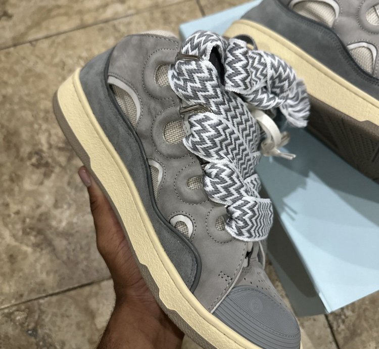 Lanvin Curb Sneakers Grey
