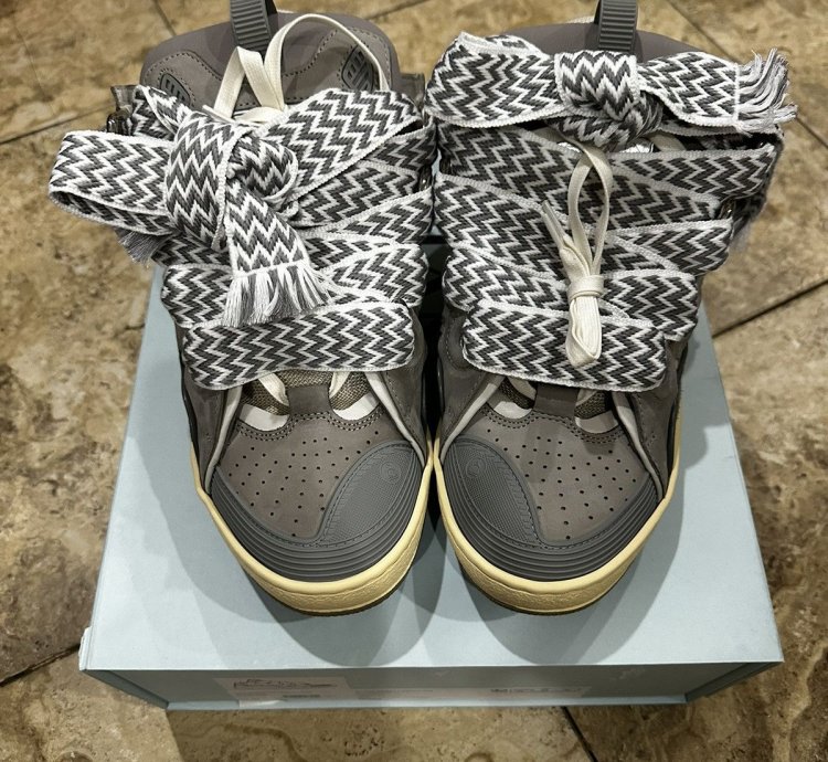 Lanvin Curb Sneakers Grey