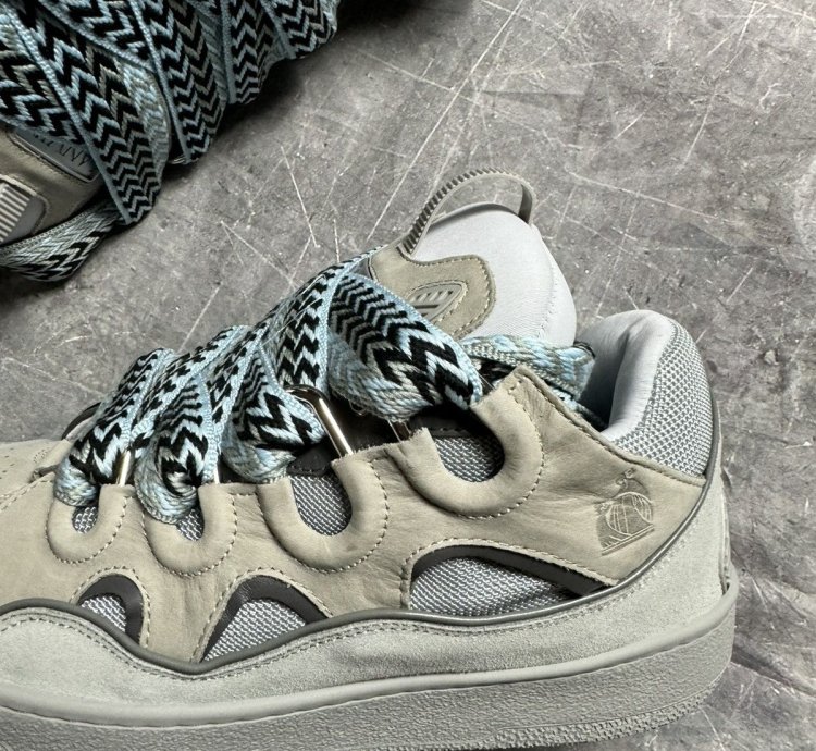 Lanvin Curb Sneakers Grey Blue