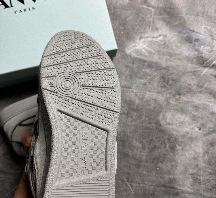 Lanvin Curb Sneakers Grey Blue
