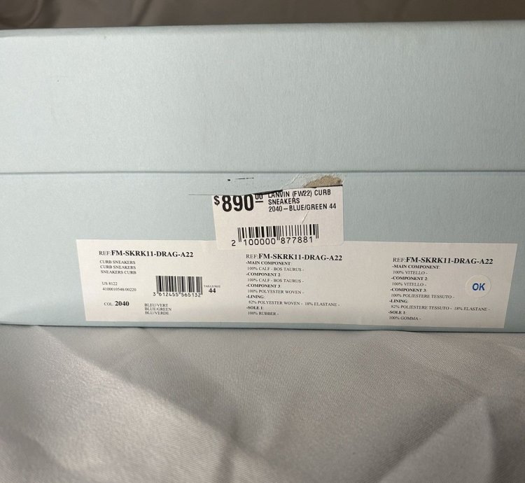 Lanvin Curb Sneakers In Blue