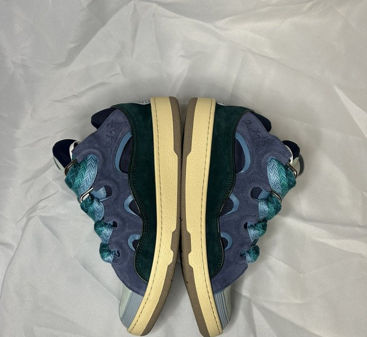 Lanvin Curb Sneakers In Blue