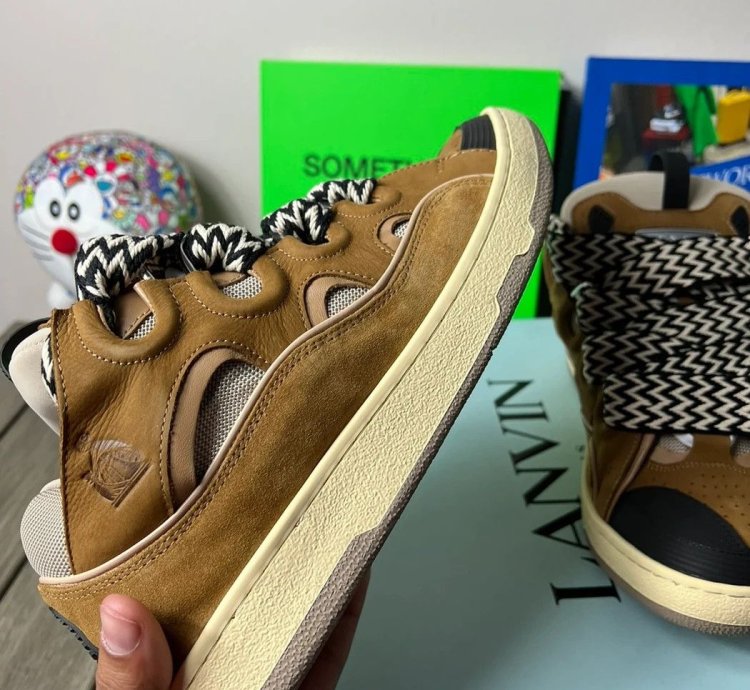 Lanvin Curb Sneakers Mocha