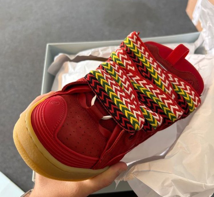 Lanvin Curb Sneakers Poppy Red