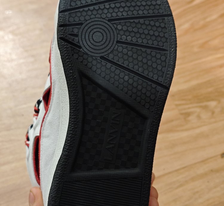 Lanvin Curb Sneakers Red White