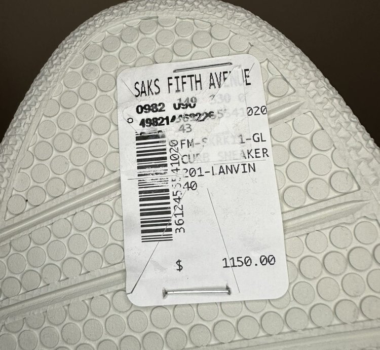 Lanvin Curb Sneakers Size 7