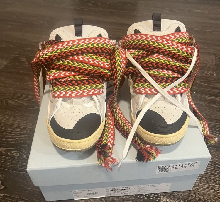 Lanvin Curb Sneakers White Ivory