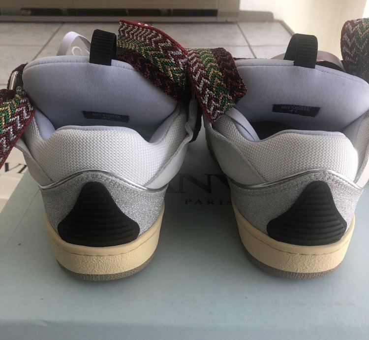 Lanvin Curb Sneakers White Ivory