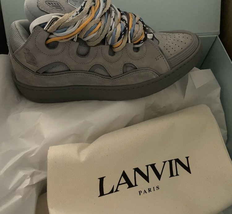 Lanvin Curb Suede Leather
