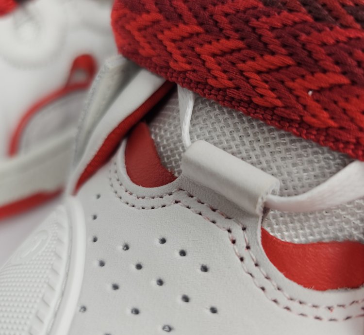 Lanvin Curb White And Red Sneakers New Ss23