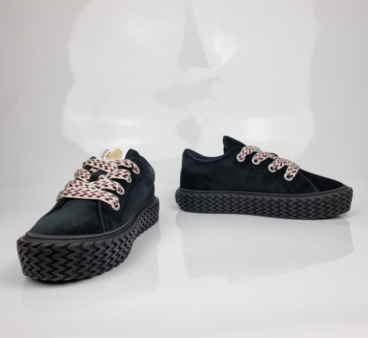 Lanvin Curbies Black Sneakers New 41