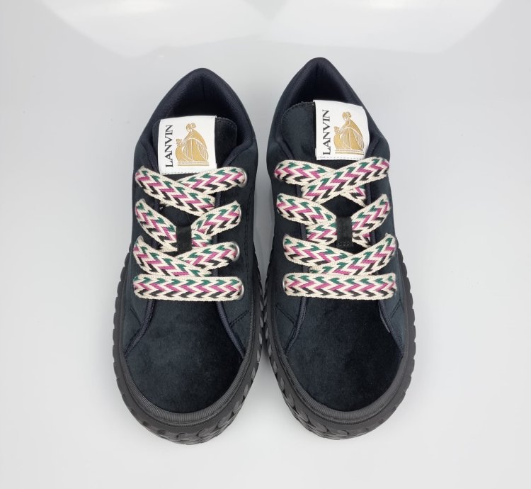 Lanvin Curbies Black Sneakers New 41