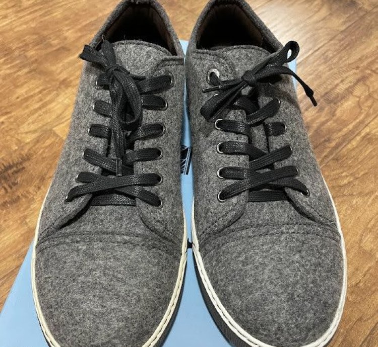 Lanvin Dbb1 Wool Felt Sneaker