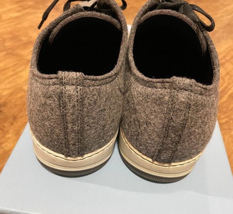 Lanvin Dbb1 Wool Felt Sneaker