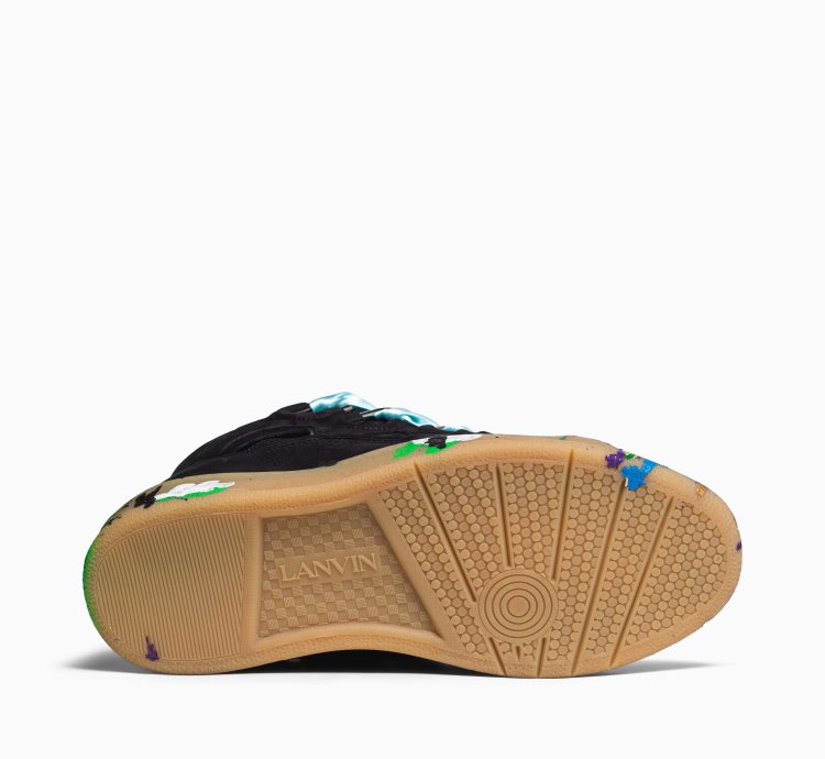 Lanvin Gallery Dept Curb Logo Sneakers Black