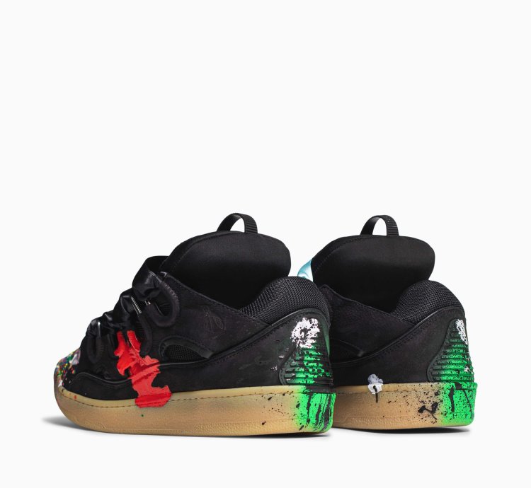 Lanvin Gallery Dept Curb Logo Sneakers Black