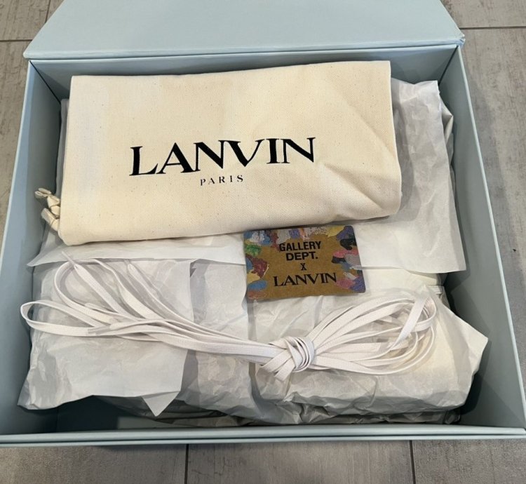 Lanvin Gallery Dept Multicolor Paint High-top Sneakers