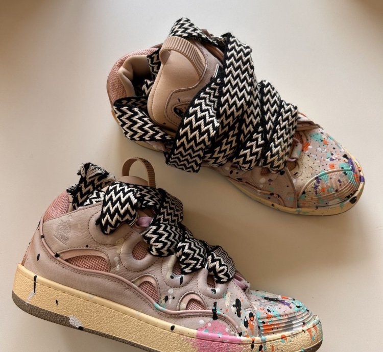 Lanvin Gallery Dept Paint Sneakers