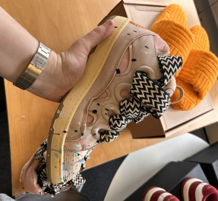 Lanvin Gallery Dept Paint Sneakers