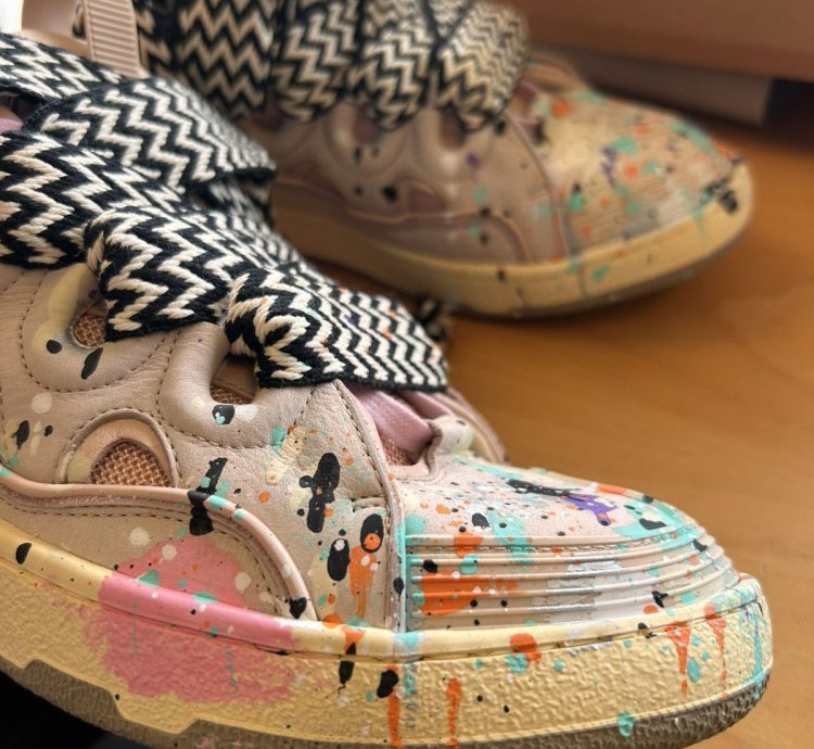 Lanvin Gallery Dept Paint Sneakers