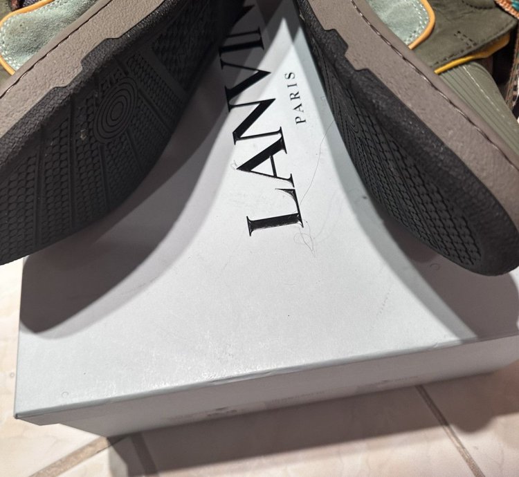 Lanvin Green Curb Sneakers