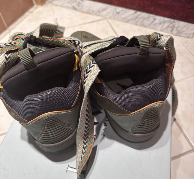 Lanvin Green Curb Sneakers