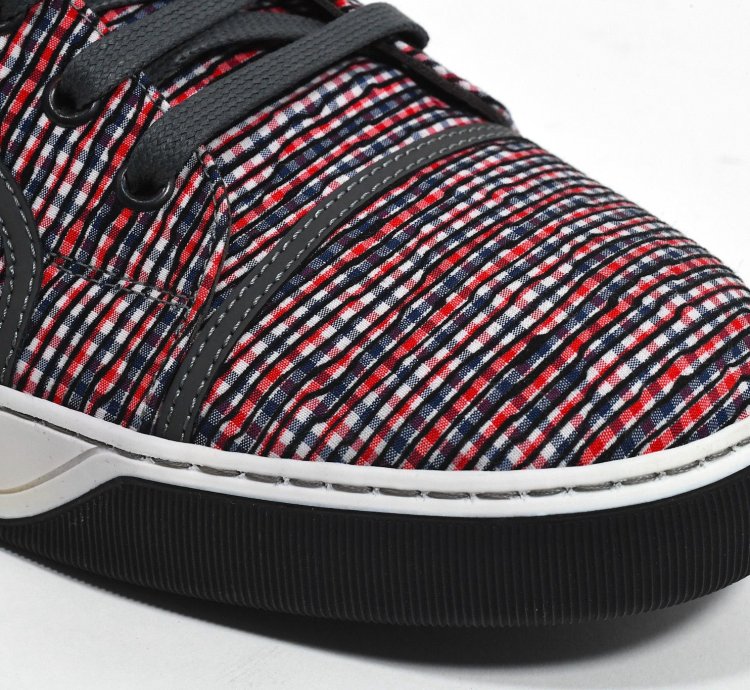 Lanvin Grey High Top Cloth Sneakers