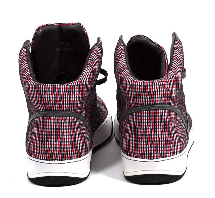 Lanvin Grey High Top Cloth Sneakers