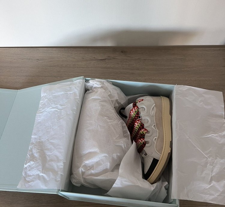 Lanvin Leather Curb Sneakers