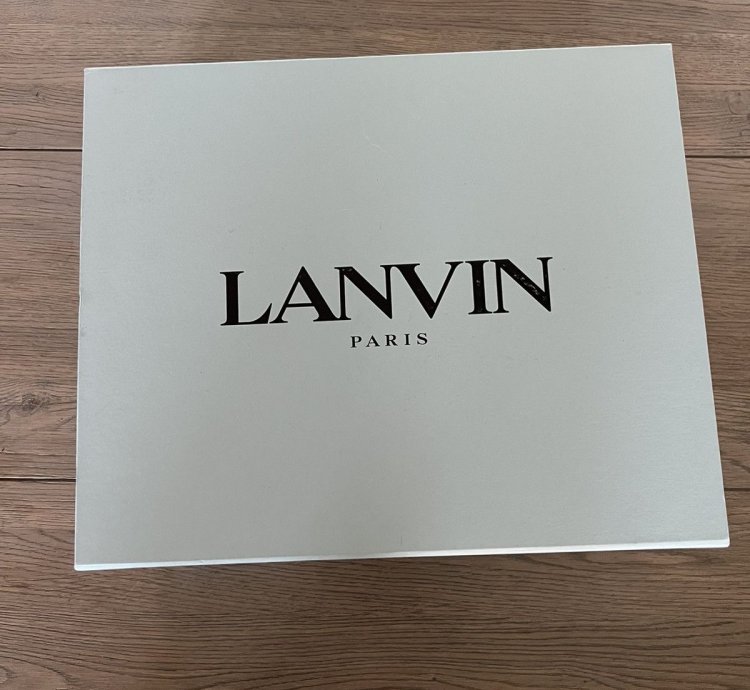 Lanvin Leather Curb Sneakers