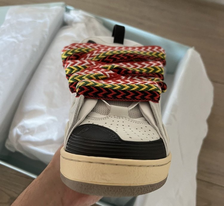 Lanvin Leather Curb Sneakers