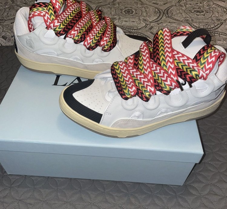 Lanvin Leather Curb White Ivory