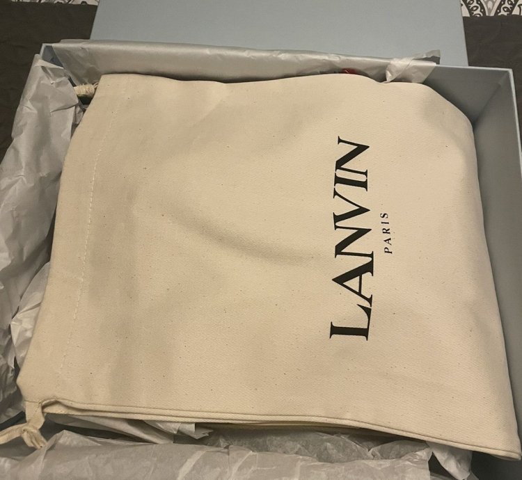 Lanvin Leather Curb White Ivory