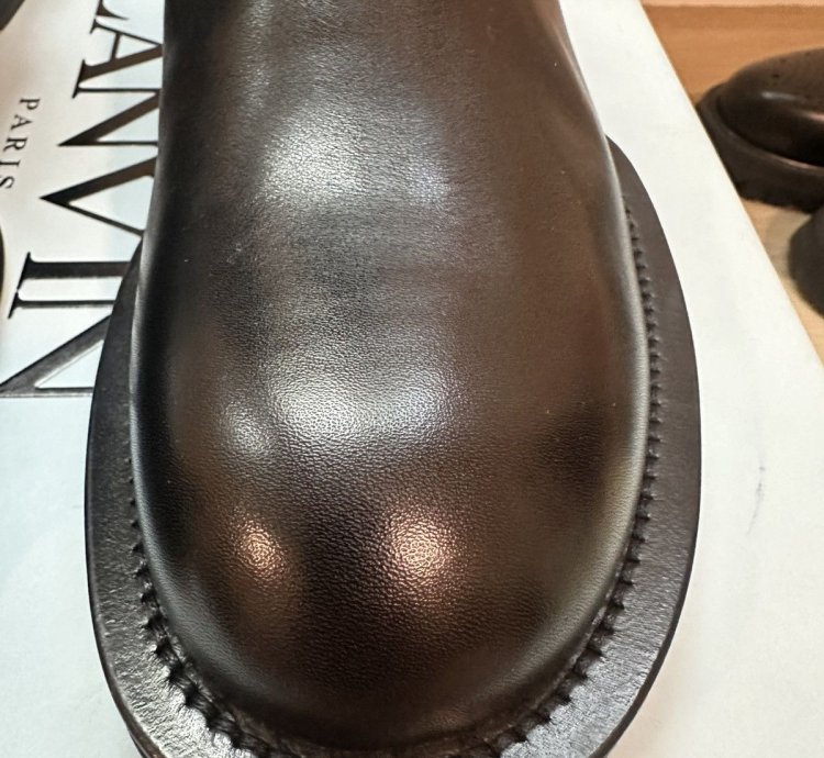 Lanvin Medley Side Zip Black Leather Boots
