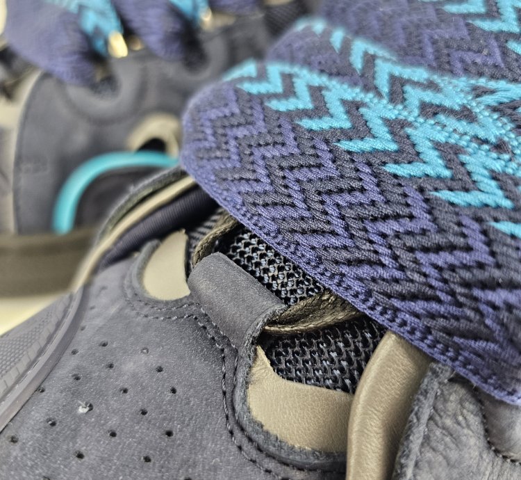 Lanvin Men Curb Navy And Blue Sneakers New Ss23