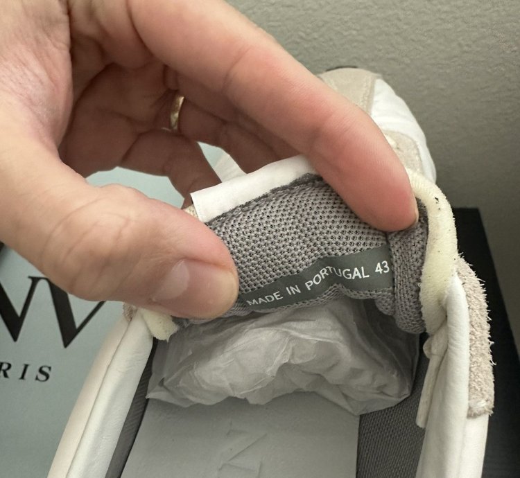 Lanvin Paris White Nylon Bumper Sneaker