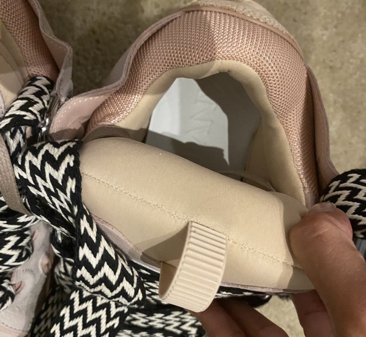Lanvin Rose Pale Skate Sneakers