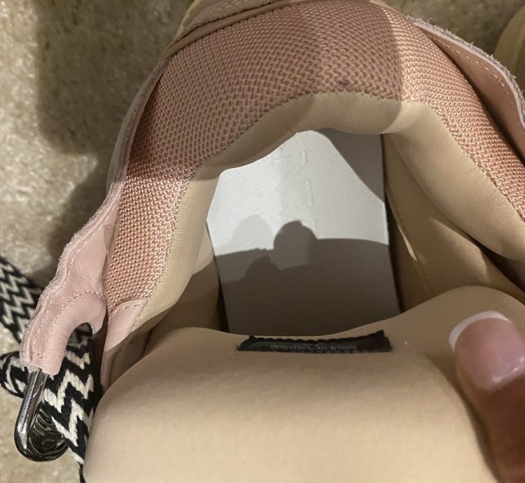 Lanvin Rose Pale Skate Sneakers