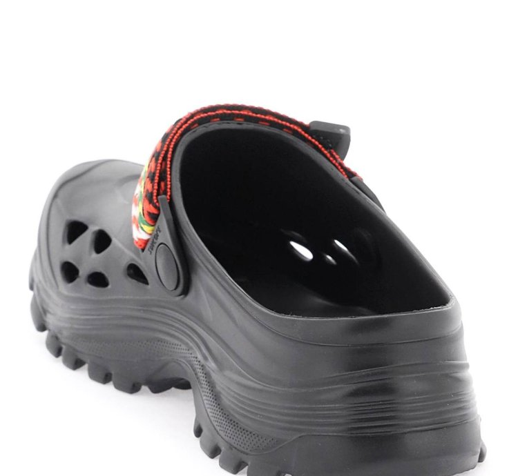 Lanvin Rubber Clogs With Multicolored Strap
