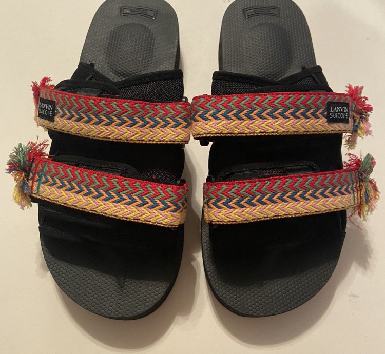 Lanvin Suicoke Black Nubuck Sandals