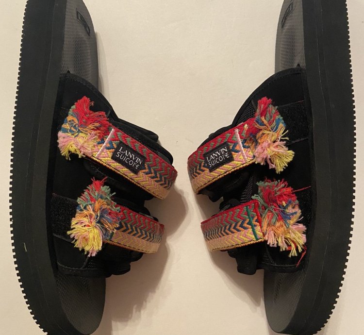 Lanvin Suicoke Black Nubuck Sandals