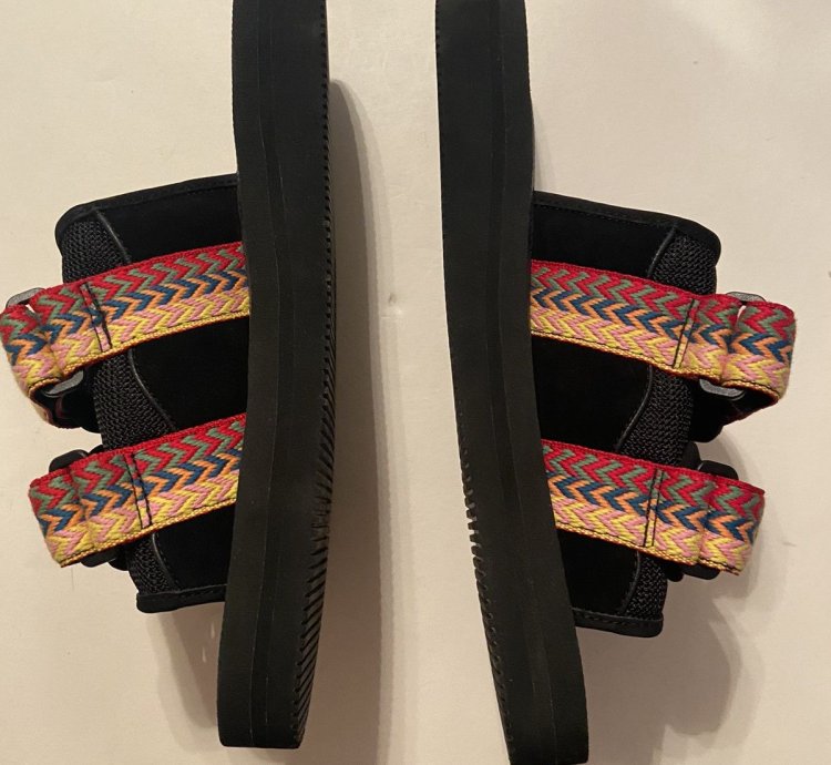 Lanvin Suicoke Black Nubuck Sandals