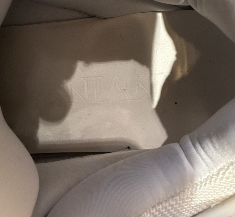 Lanvin White Curb Sneakers