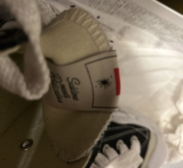 Mihara Yasuhiro Hank Original Sole Toe Cap Low Canvas Black