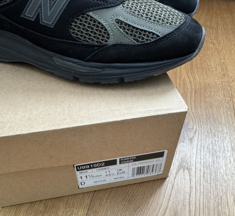 Nb Stone Island 991 V2 Black Made In Uk
