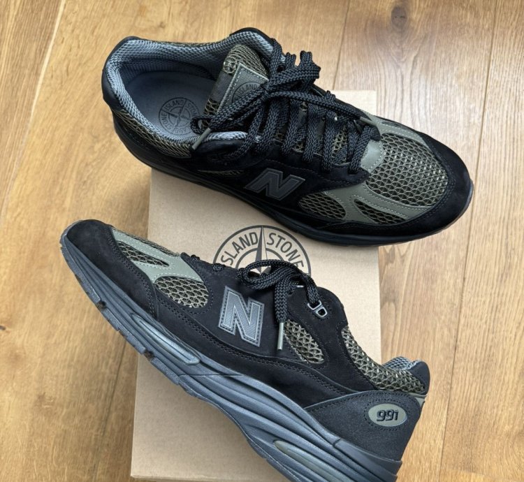 Nb Stone Island 991 V2 Black Made In Uk