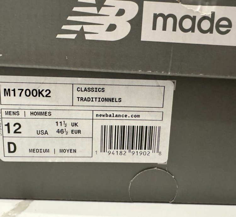 New Balance 1700 Kith The Colorist Blue Toe