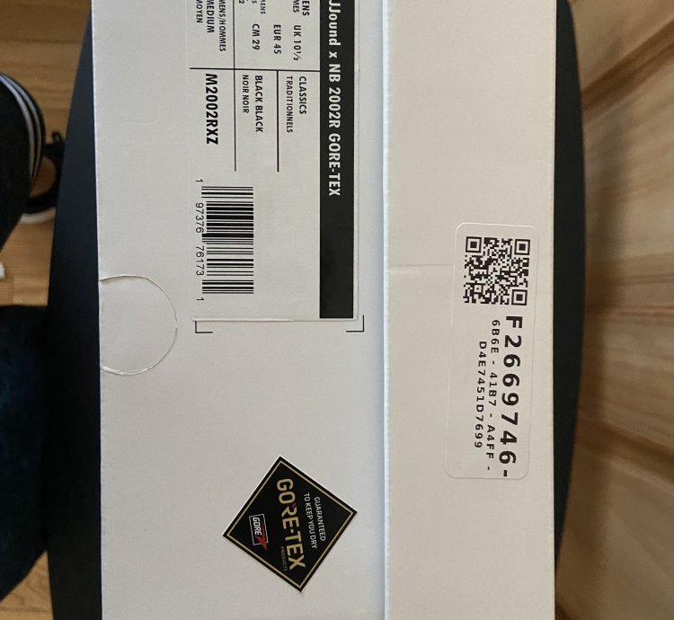 New Balance 2002r Gore-tex Jjjjound Charcoal