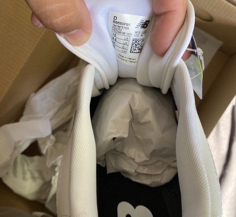 New Balance 550 White Grey Shoes